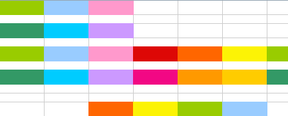 inspired from an excel spreadsheet of hers