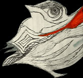 little bird, a link ot playing with this element from her painting